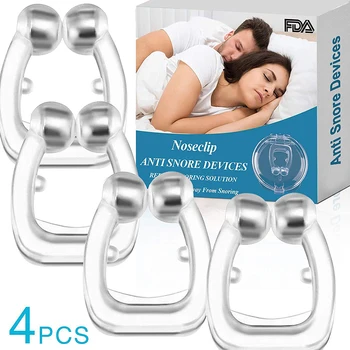 4Size/Set Anti Sforăit Apnee Nas Clip Anti-Sforait Respira Ajutorul Opri Sforăit Dispozitiv de Dormit Ajutor Echipamente Opri Sforăit