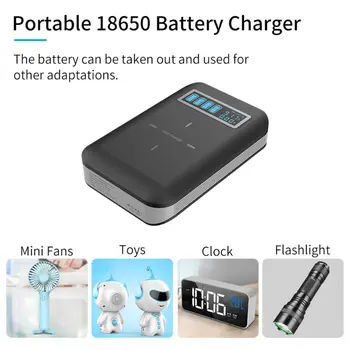 4x 18650 Baterie DIY Qi Wireless Charger USB de Tip C PD Încărcare Rapidă Power Bank Cutie Caz Shell pentru Telefonul Mobil, Tableta, PC