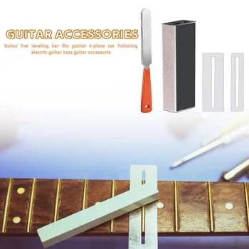 4x Chitara Fret Fișier Nivelare Instrumente Electrice, Bass, Chitara Acustica surse de Reparare Fișier Instrument Muzical Instrument de Reparare