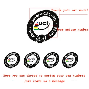 4x personalizate cu numărul de înmatriculare accesorii pentru biciclete decalcomanii de campion mondial UCI dungi curcubeu casca autocolante transport gratuit