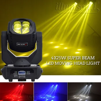 4x25W LED Beam în Mișcare Cap Lumina Super 4x25w Etapa de Iluminat Pentru Lumina Disco Petrecere de Nunta