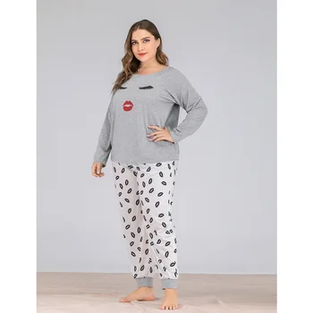 4XL Plus Dimensiunea Femei de Vară Pijamale de Bumbac Frumos, de Bună Calitate Pijama Seturi Casual Moale Pijama Drăguț Homewear Sleepwear