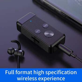 5.0 Bluetooth Receptor Audio de 3,5 mm AUX Jack Stereo de Muzică Wireless Adapter Suport TF Card de Joc de Bass Obține Comutator Pentru Masina kti