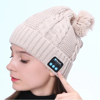 5.0 Cască Bluetooth Stereo Muzică Pălărie Căști fără Fir Femei Bărbați Cald Cască Căciulă Tricotată Capace de dropshipping шапка женская