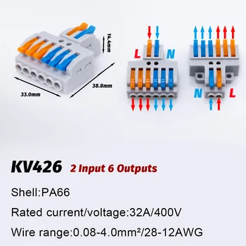 5/10/30buc Rapid Conector de Sârmă SPL tip 42/62 Cablu Conector Push-in Universal Splitter Cabluri Conductor Terminal Block