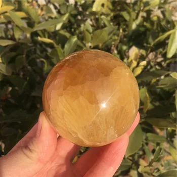 5-5.5 cm naturale rare de culoare fluorit cristal de cuarț mingea acasă decor natural taie lustruire 1 buc