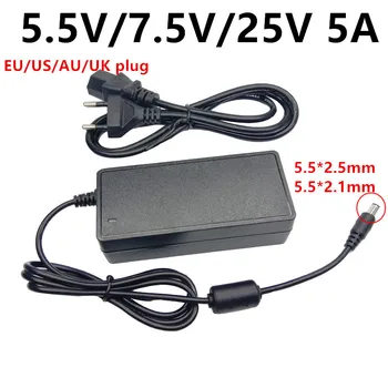 5.5 V 7.5 V 25V 5A universal AC-DC adaptor de alimentare 5.5V5A 7.5V5A 25V5A adaptor 220V la 5.5 7.5 25 volti ac/dc adaptador