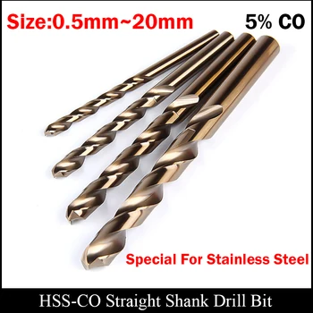 5.6 5.7 mm mm 5,8 mm 5.9 mm 6 mm din Oțel Inoxidabil din Oțel de Mare Viteză Cobalt HSS CO HSS-CO pe Deplin Teren Drept Shank Twist Drill Bit