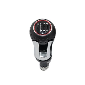 5/6 Viteza din Piele PU de Viteze Manuala Butonul de Schimbare Viteze Cap Capacul Manetei Schimbătorului de viteze Stick Pentru VW Golf 5 A5 MK5 Plus 2005 - 2013