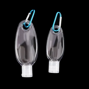 5 Buc 30/60 ml Transparent Portabil Gol Dezinfectant de mâini Sticle cu Cârlig Sticle Returnabile Container Cosmetice Dozatoare de Sapun