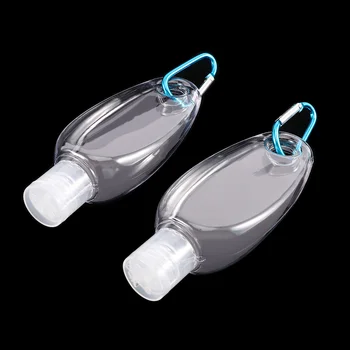 5 Buc 30/60 ml Transparent Portabil Gol Dezinfectant de mâini Sticle cu Cârlig Sticle Returnabile Container Cosmetice Dozatoare de Sapun