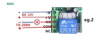 5 Buc 433mhz12v receptorul comută meci 433Mhz control de la distanță EV1527 cod de învățare