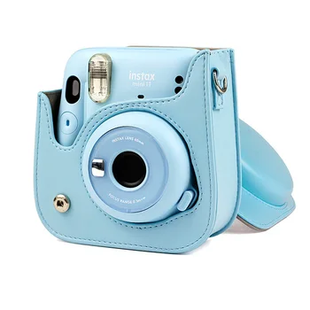5 Culori Instant Sac de aparat de Fotografiat Pentru Polaroid Instax Mini de Caz 11 Mini-Film PU Capac din Piele cu Curea de Umăr