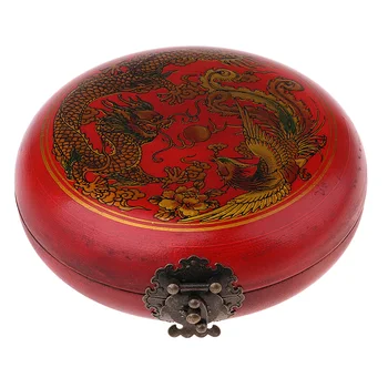 5 Inch Feng Shui Lo Luo Pan Instrument de Noroc Antic Chinez Busola cu Cutie de Lemn