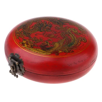 5 Inch Feng Shui Lo Luo Pan Instrument de Noroc Antic Chinez Busola cu Cutie de Lemn