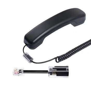 5 Pack Cablu Telefonic Detangler RJ9-4P4C Model de 360 de Grade Extins Rotație Anti-Negru Cablu de Telefon Fix, televiziune prin Cablu
