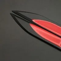 5 Perechi 3D Cromat Negru Roșu Emblema, Insigna Autocolant Decal Logo-ul Fender Partea de Metal Pentru Golf MK4 MK5 MK6 GTI Golf 5 6 7