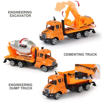 5 Stil Transport Urban Transport Camion Vehicul De Inginerie Model De Masina Jucării Pentru Băieți Copii Cadouri
