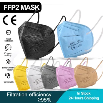 5 Strat Masca FFP2 CE KN95 Mascarillas FPP2 Aprobat de igienă, de Protecție Gura Masca de Fata Reutilizabile KN95 Respirator ffp2MASK Masken
