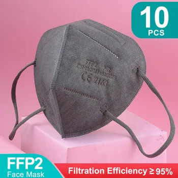 5 Strat Masca FFP2 CE KN95 Mascarillas FPP2 Aprobat de igienă, de Protecție Gura Masca de Fata Reutilizabile KN95 Respirator ffp2MASK Masken