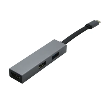 5 în 1 USB-C USB 3.1 Tip C HUB cu 4K HDMI + 2 Tip C PD Adaptor de Încărcare + 2 Port USB 3.0 Hub pentru MacBook Pro