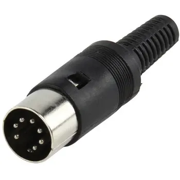 50 de pc-uri De înaltă calitate cu 7 Pini DIN Mufa de sex Masculin Lipire Audio Conector de Cablu cu Mâner de Plastic