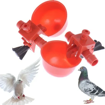 50 De Seturi Roșu De Prepelita Waterer Animal Alimentatoare Automate De Pasăre Coop Hrăni Păsări De Curte Pui De Pasăre Băutor De Apă Potabilă Cupe Animale De Fermă