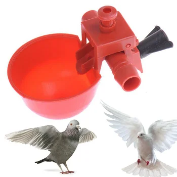 50 De Seturi Roșu De Prepelita Waterer Animal Alimentatoare Automate De Pasăre Coop Hrăni Păsări De Curte Pui De Pasăre Băutor De Apă Potabilă Cupe Animale De Fermă