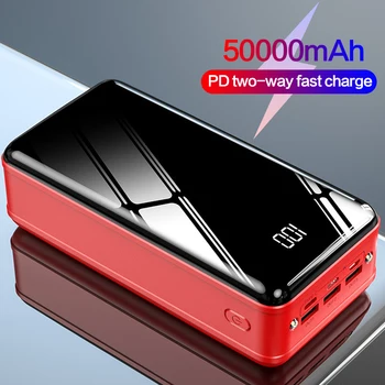 50000mAh Banca de Putere de Încărcare Rapidă Powerbank de Tip C 4 USB Afișaj LED Dual USB Încărcător Portabil Baterie Externă pentru xiaomi