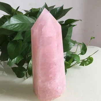500g/700g/1000g Naturale de Trandafir Roz Cristal de Cuarț Obelisc Bagheta Punct de Vindecare