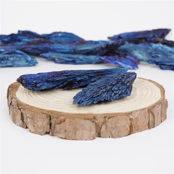 500g Naturale Turmalina Neagra Prime Minerale Placare Culori Albastru Pietre Specimen de Cristal Coada Decor Acasă
