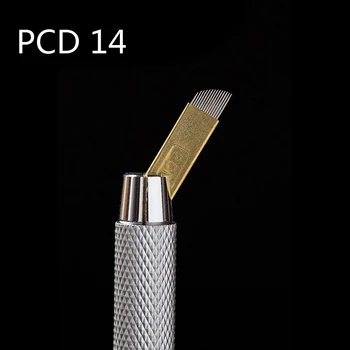 500pcs Lamina Microblading Ace 0.18 mm de aur 18U Forma Nano Lame Machiaj Permanent Ac Tatuaj Pentru Sprancene Manual Pen