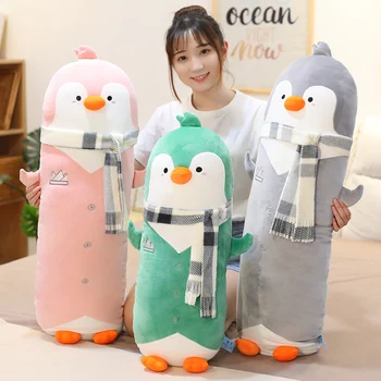 50cm Moale lung Pinguin de Pluș, Jucării Umplute de Animale Desene animate Papusa de Moda Jucărie pentru Copii Baby Fete Minunate de Crăciun Cadou de Ziua de nastere