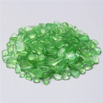 50g Naturale Agat Verde Pulbere de Cristal Pietriș chips-uri Piatră Brută piatră Minerală Rezervor de Pește Bonsai Decor Energie diy Piatra