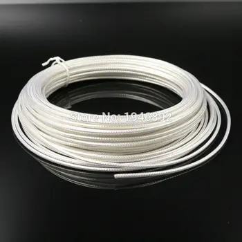 50M 164ft RG316 Alb Cablu Coaxial Cabluri RF 50 Ohm Cablu Ecranat de sârmă DIY