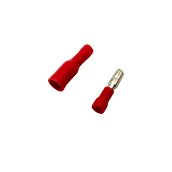 50Pairs pe Deplin de sex Feminin&Masculin Izolate Glonț Terminale Electrice de Sertizare Conector Sortiment Kit 4mm Roșu
