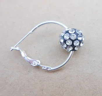 50PC Vinde producția DIY accesorii bijuterii cercei handmade rotund mare inel 20MM silver pearl cercei 925 doamnelor cadouri