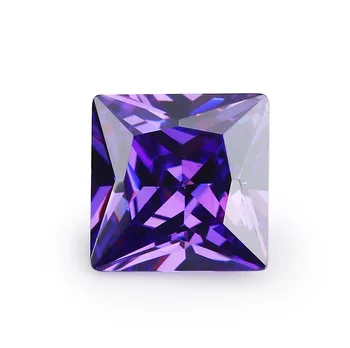50PCS 1.5x1.5~Forma Patrata 15x15mm Liber CZ Piatra Violet AAAAA Cubic zirconia piatră Sintetică Pentru Bijuterii DIY Pietre Piatra