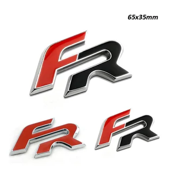 50pcs ABS FR Roșu Negru Styling Auto Insigne cu Emblema 45mm Transport gratuit