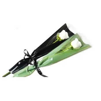 50pcs Buchet de Ambalare Sac Singură Floare Trandafir Folie de Celofan Lucency de Ambalare Sac de Înaltă calitate de Cadou Flori Ambalaj Punga