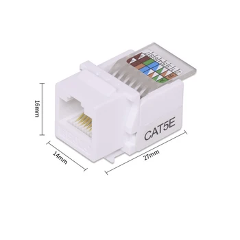 50pcs Categoria 5 de Cablu CAT5e Modul de Rețea CAT 5 e Informații de Rețea de Calculator Placa de Perete Conector Rj45 Module