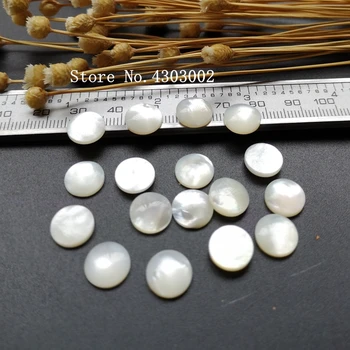 50pcs/lot 10mm Naturale Cabochon rotund Negru Mama de Perla shell pentru Bijuterii DIY Cabochon rotund MOP Pearl shell