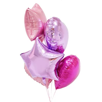 50pcs/lot Romantic Decor Nunta Star Folie, Baloane cu Heliu Ziua de baloane Nunta, Baloane Aniversare Decor Consumabile Partid