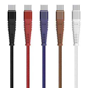 50pcs/lot USB de Tip C Cablu Pentru Xiaomi Mi 8 SE Mi5, Mi6 1M/2M/3M Hi-Tensile 2A Împletitură Tip C Cablu de încărcare Pentru Samsung S8 S9 Cabo