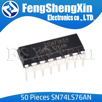 50Pcs SN74LS76N DIP16 74LS76 BAIE HD74LS76AP DIP-16 HD74LS76P SN74LS76AN LOW POWER SCHOTTKY IC