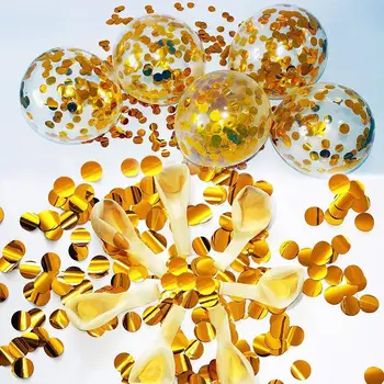 50PCS Transparent Baloane din Latex de 12 inch Aur a Crescut cu Paiete, Baloane Copii, Petrecere de Nunta DIY Ziua Festivalul de Decor Acasă