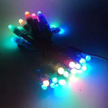 50pcs WS2811 Plin de Culoare LED Pixel Lumina 12mm DC 5V Modul de intrare IP68 rezistent la apa de culoare RGB 2811 IC Digital cu LED-uri Lumini de crăciun