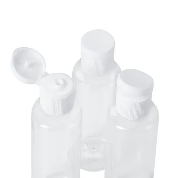 50PCS10 30 50 60 100ML Gol Sticlă de Plastic Transparent Flip-Capac de Sticla de Apa de Călătorie Cosmetice Lotiune de Ambalare Container