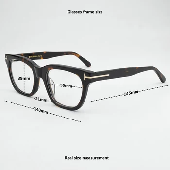 5178 Retro ochelari Pătrați cadru bărbați 2021 Acetat de brand de ochelari miopie calculator rame ochelari de vedere pentru femei de moda ochelari