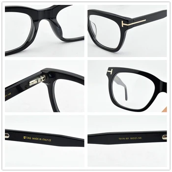5178 Retro ochelari Pătrați cadru bărbați 2021 Acetat de brand de ochelari miopie calculator rame ochelari de vedere pentru femei de moda ochelari